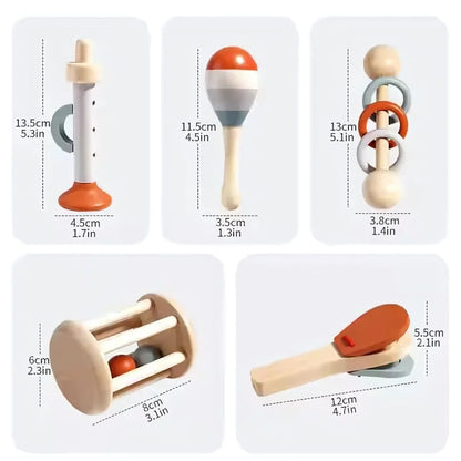 Bellzy™ – Montessori Baby Glockenrassel für Babys ab 5 Monaten