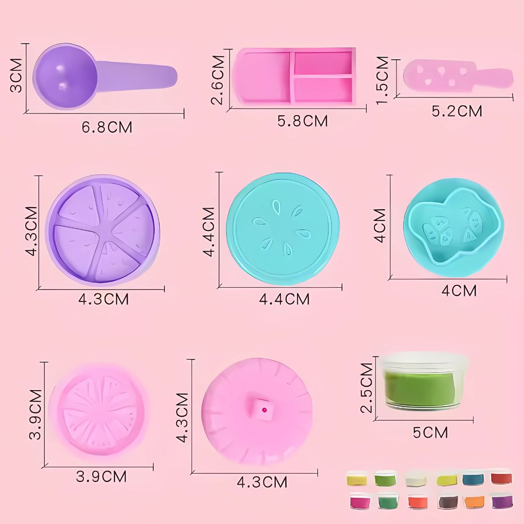ScoopMold™ – Eiscreme Knetmaschine Spielset für Kinder ab 4 Jahren