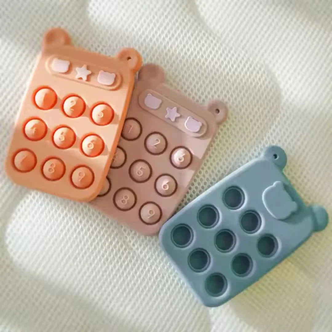 SiliPop™ - Zappel-Zahlenblock und Beißring aus Silikon für Babys