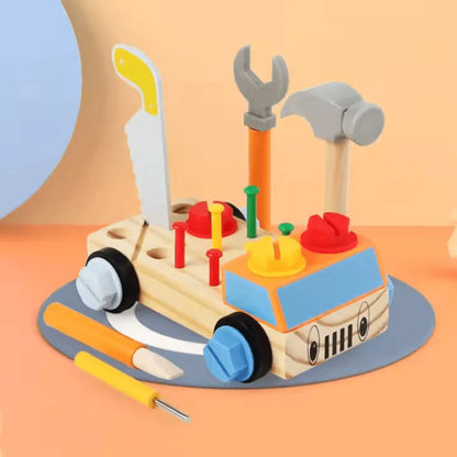 TinyTinker™ – Montessori Holzschraubbrett für Kinder ab 3+ – Fördert Feinmotorik