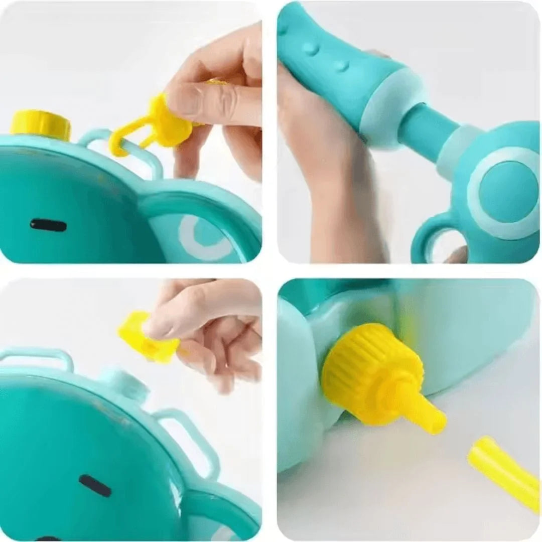 SplashQuest™ – Wasserpistolen-Rucksack für Kinder ab 3+ – Endloser Outdoor-Spaß