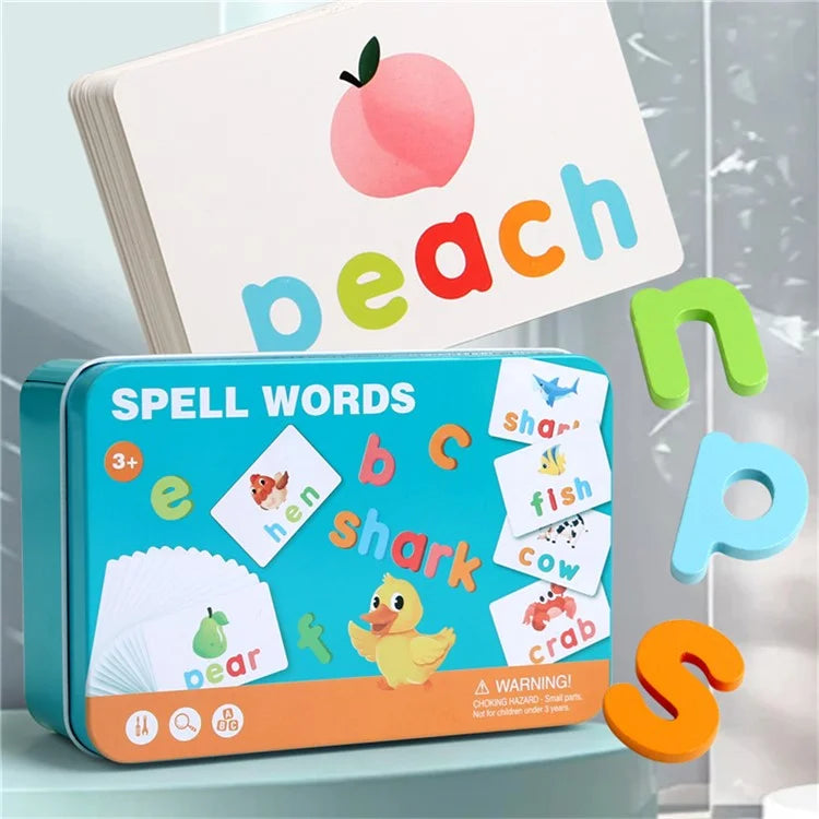 WordWhiz – Rechtschreib-Lernset für Kinder ab 3 Jahren – Fördert Lese- und Schreibfähigkeiten und Worterkennung