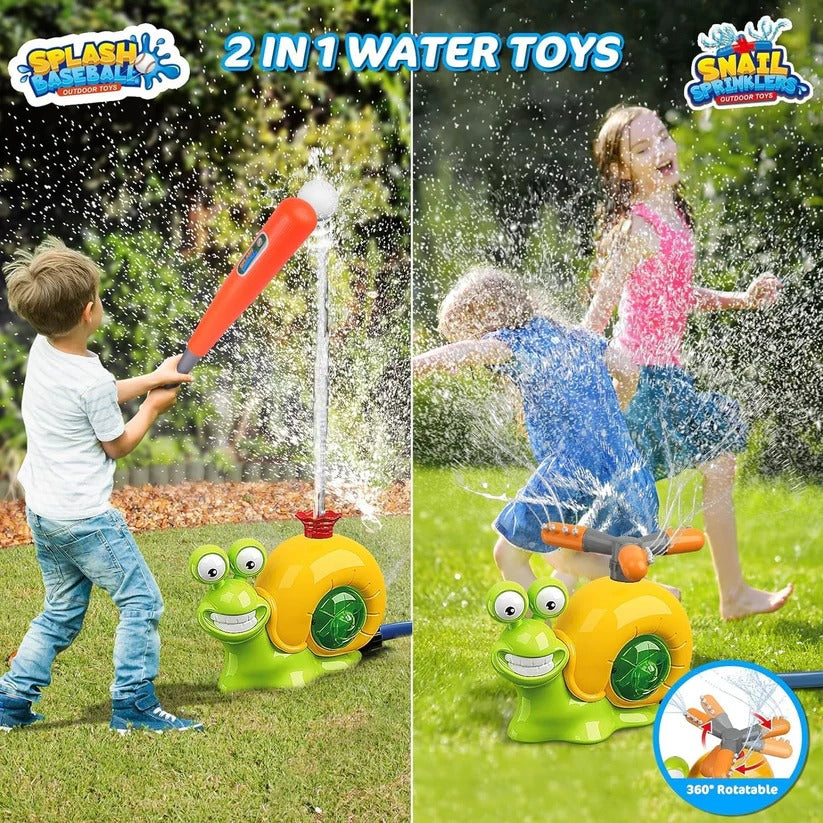 SplashSlugger – Sprinkler-Baseballspiel für Kinder ab 4 Jahren – Fördert Koordination & Wasserspaß im Freien