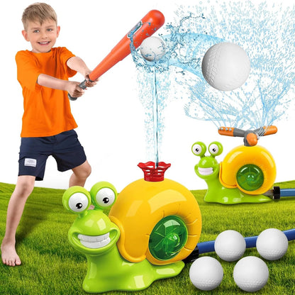 SplashSlugger – Sprinkler-Baseballspiel für Kinder ab 4 Jahren – Fördert Koordination & Wasserspaß im Freien