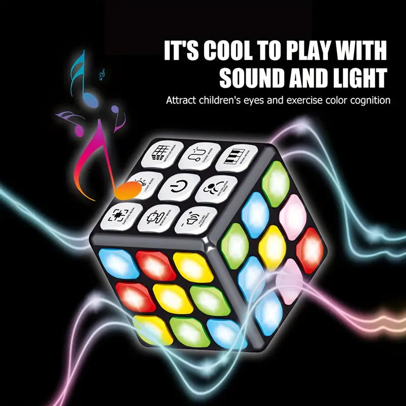 GalaxyCube – Leuchtendes Gedächtnisspiel für Kinder ab 6 Jahren – Fördert Konzentration & Reaktion