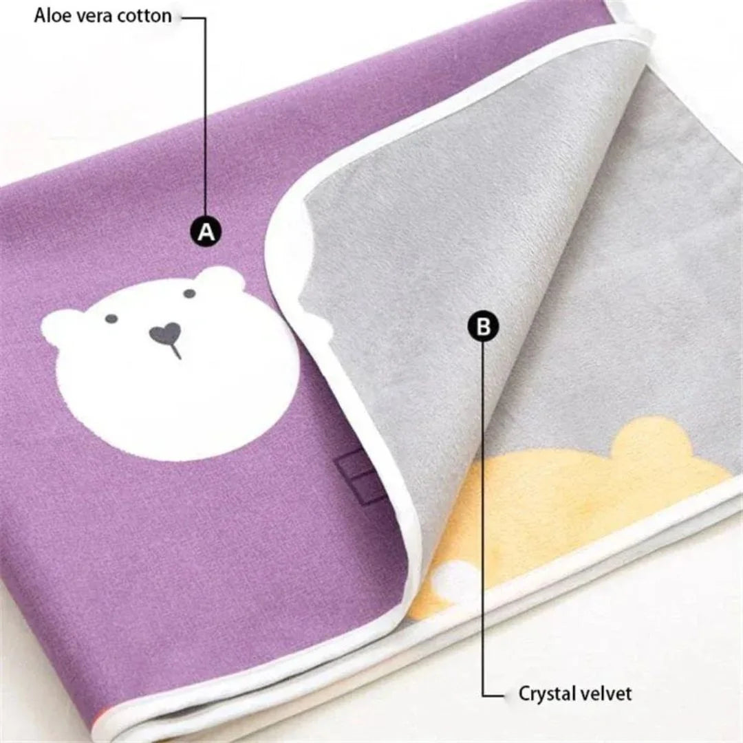 SnugglyNest™ – Wasserdichte Wickelunterlage für Kinder ab 0+ – Hält das Bett Trocken