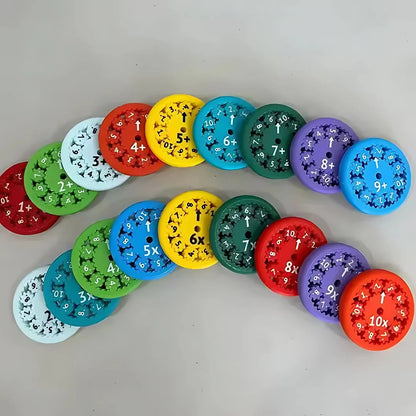 SpinSum™ – Kinder Mathe Fidget Spinner ab 3 Jahren | 9er-Set Zählen & Konzentration
