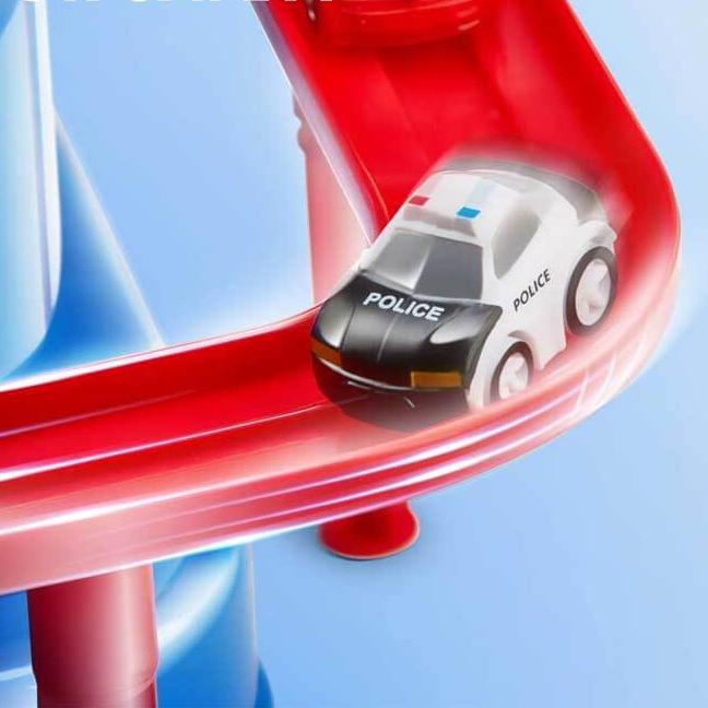 AdventureWheels - Auto-Abenteuer 2 in 1 Schienen-Spielzeug-Set