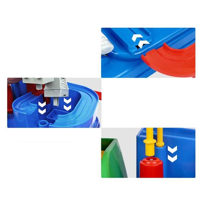 AdventureWheels - Auto-Abenteuer 2 in 1 Schienen-Spielzeug-Set