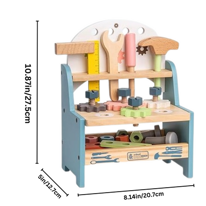 ToolTops – Holz-Werkbank für Kinder – Kreatives Bauspielzeug – Ab 6 Jahren