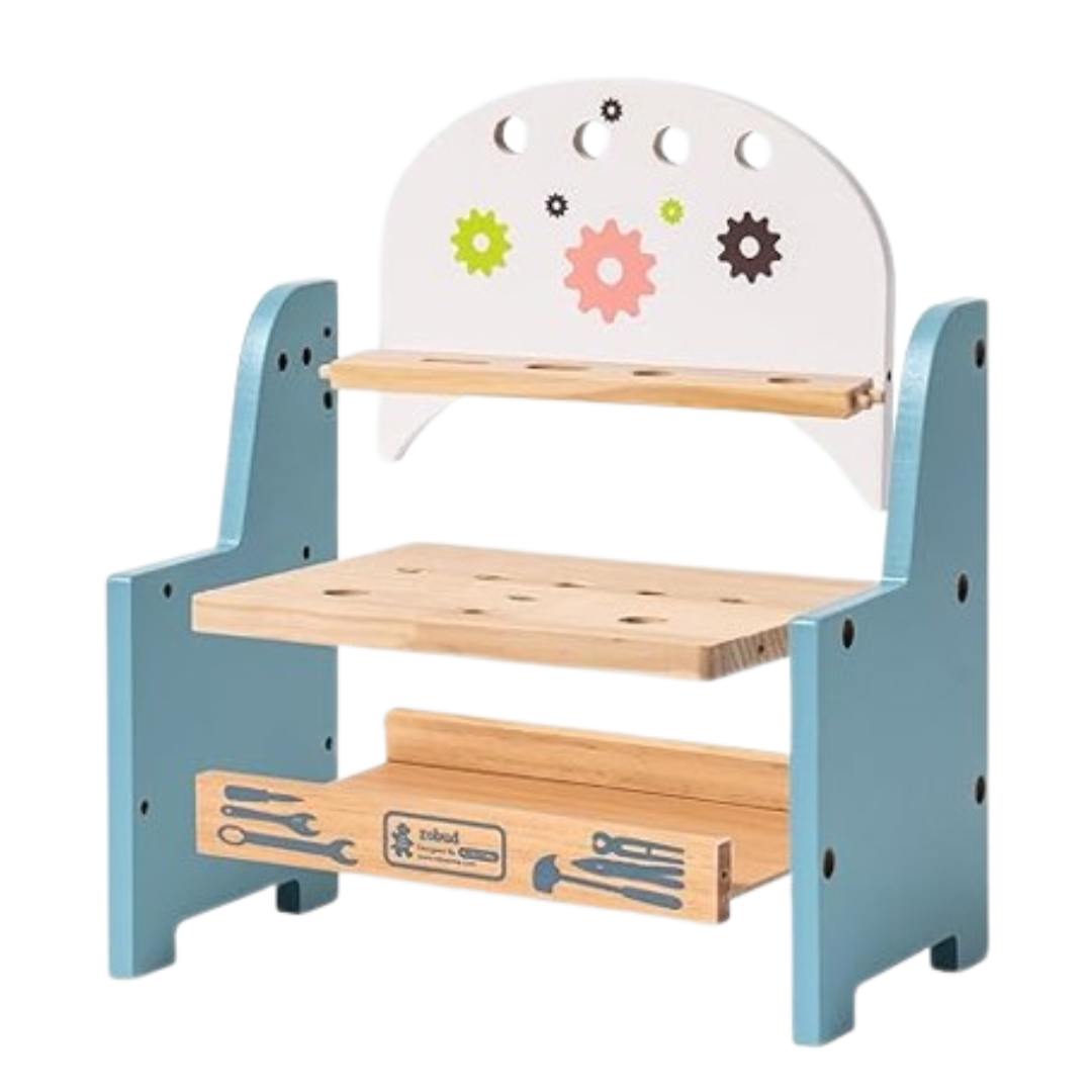 ToolTops – Holz-Werkbank für Kinder – Kreatives Bauspielzeug – Ab 6 Jahren