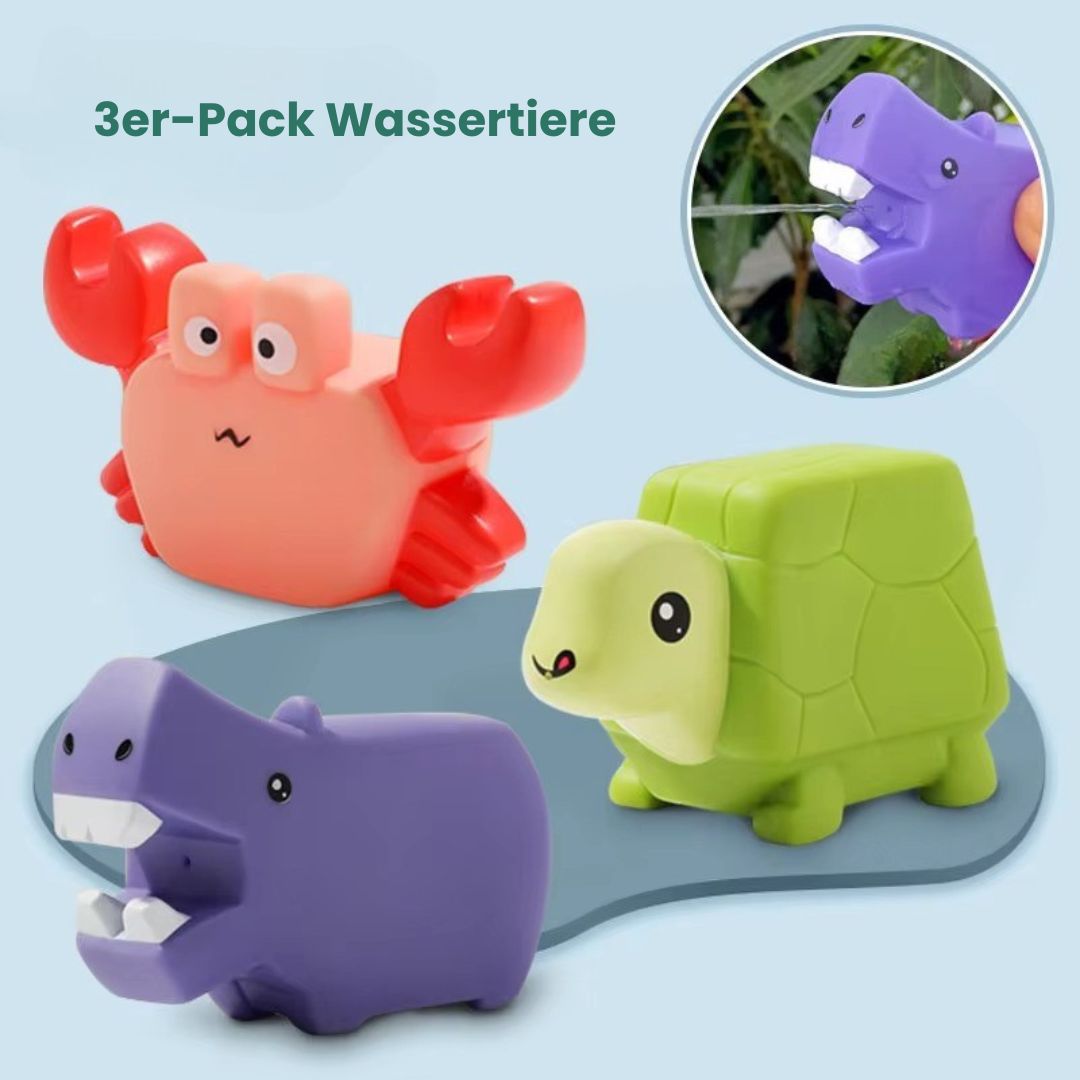 SquirtSafari – Tierische Wasserspritz-Badespielzeuge für Kinder