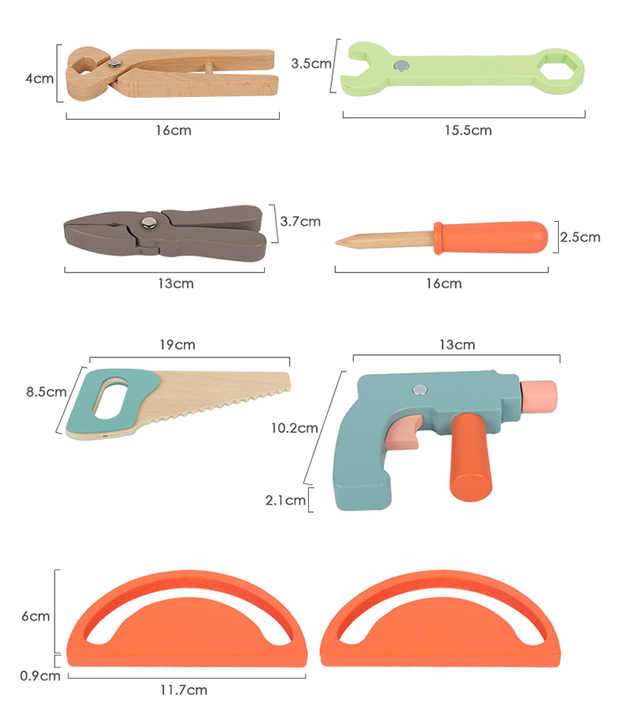 LittleHandyman – Holz-Werkbank-Set für Kinder ab 3 Jahren – Fördert Kreativität und Feinmotorik