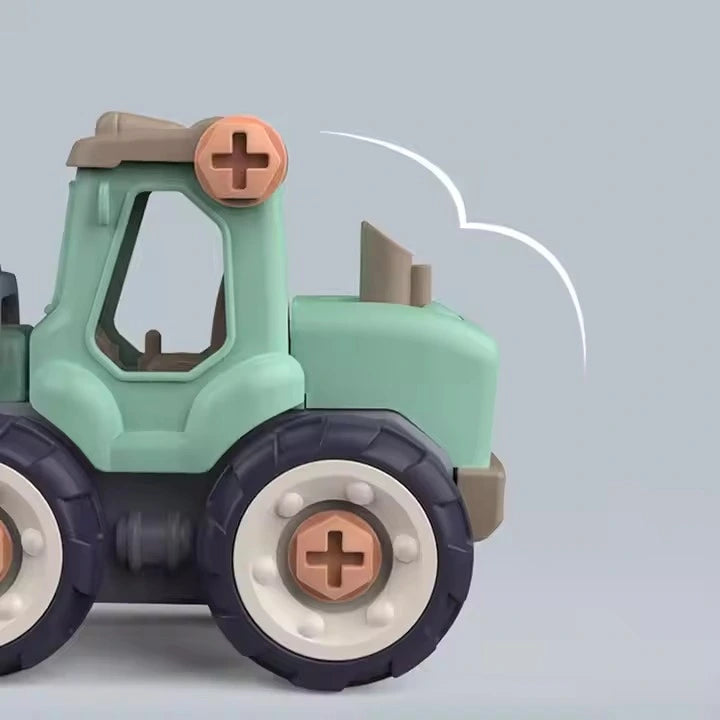 BuildCrew Mini-Ingenieurfahrzeug-Set mit Schaufel- und Lader-Spielzeug – Ab 3 Jahren