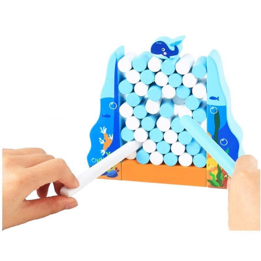 TideStack – Ozean-Themen Holzstapelspiel für Kinder ab 3 Jahren – Entwickelt Gleichgewicht und Konzentration