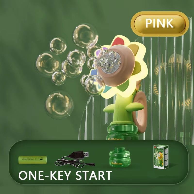 BloomBubbles Magische Seifenblasenmaschine – Für Draußen – Ab 3 Jahren