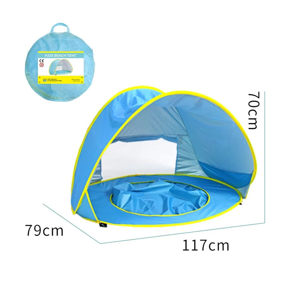 ShadeNest – Pop-Up Sonnenschutz-Zelt für Babys ab 0 Monaten – Perfekt für Garten- und Strandspiel