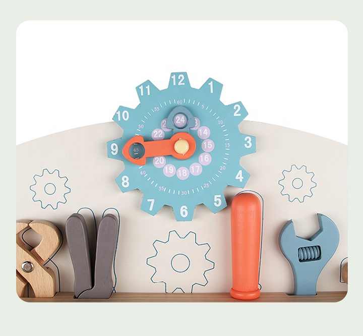 LittleHandyman – Holz-Werkbank-Set für Kinder ab 3 Jahren – Fördert Kreativität und Feinmotorik