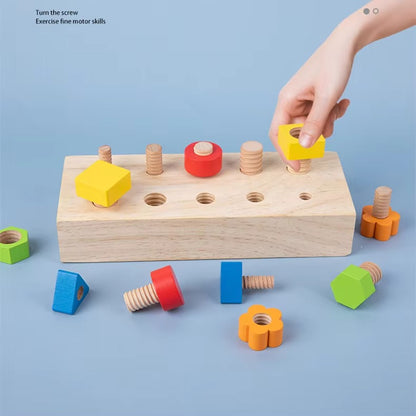 BoltBuddy Montessori Schraubbrett – Motorikspielzeug – Ab 4 Jahren