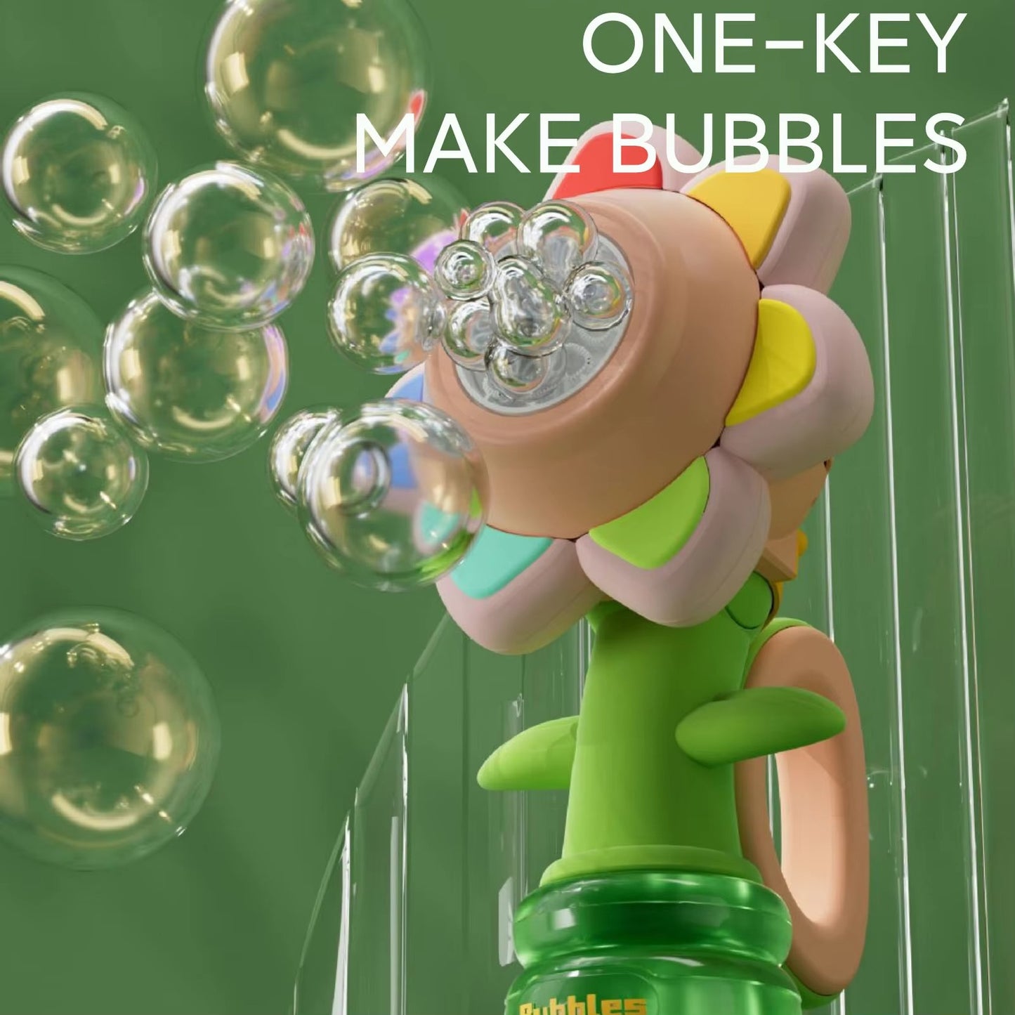 BloomBubbles Magische Seifenblasenmaschine – Für Draußen – Ab 3 Jahren