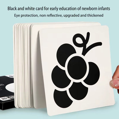 BrightPeek Kontrastkarten für Babys – Visuelle Stimulation – Ab 0 Monaten