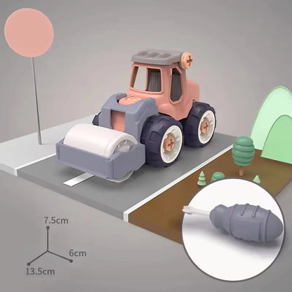 BuildCrew Mini-Ingenieurfahrzeug-Set mit Schaufel- und Lader-Spielzeug – Ab 3 Jahren