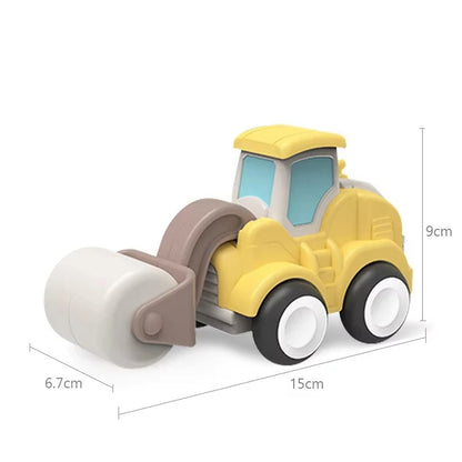 BuildCrew Mini-Ingenieurfahrzeug-Set mit Schaufel- und Lader-Spielzeug – Ab 3 Jahren