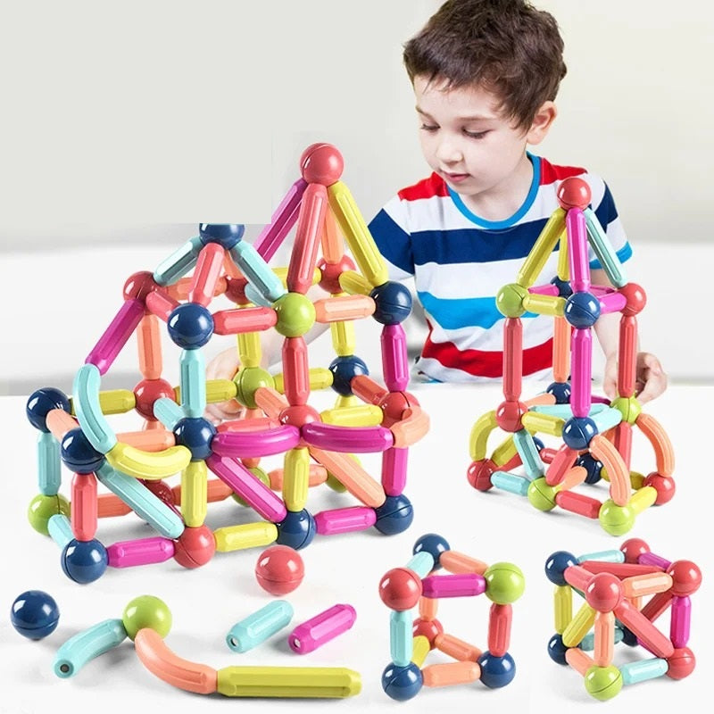 MagnetCraft - Pädagogisches Bauspiel mit magnetischen Stäben und Bällen