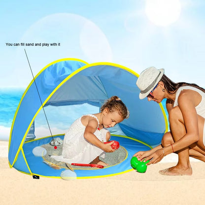 ShadeNest – Pop-Up Sonnenschutz-Zelt für Babys ab 0 Monaten – Perfekt für Garten- und Strandspiel