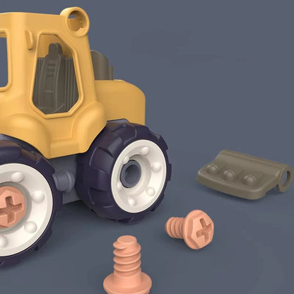 BuildCrew Mini-Ingenieurfahrzeug-Set mit Schaufel- und Lader-Spielzeug – Ab 3 Jahren