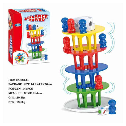 TiltTower – Pisa-Balance-Spiel für Kinder ab 4 Jahren – Verbessert Feinmotorik und Konzentration