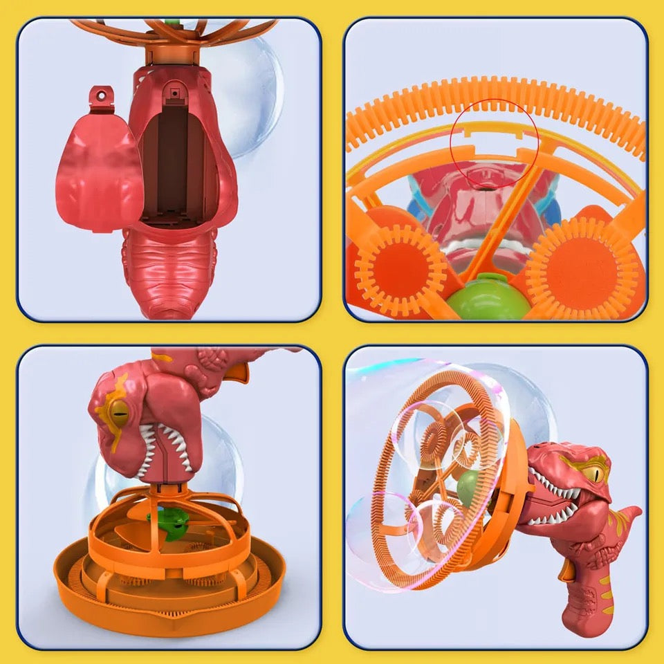 DinoBubble - Dinosaurier-Seifenblasenpistole