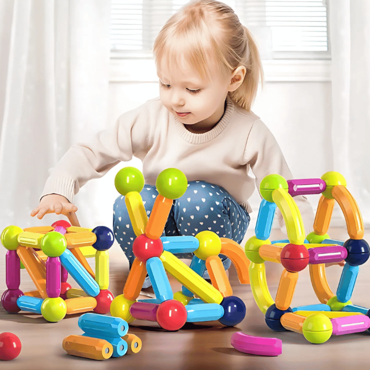 MagnetCraft - Pädagogisches Bauspiel mit magnetischen Stäben und Bällen