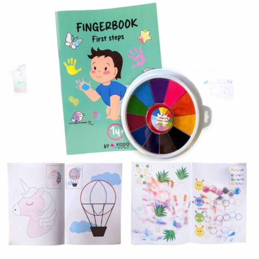 LittleArtist -  Fingerfertigkeit-Malbuch