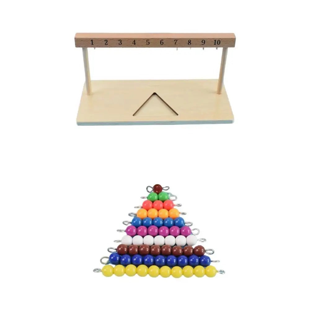 CountBeads Montessori Perlen-Treppe – Zählen & Rechnen – Ab 3 Jahren
