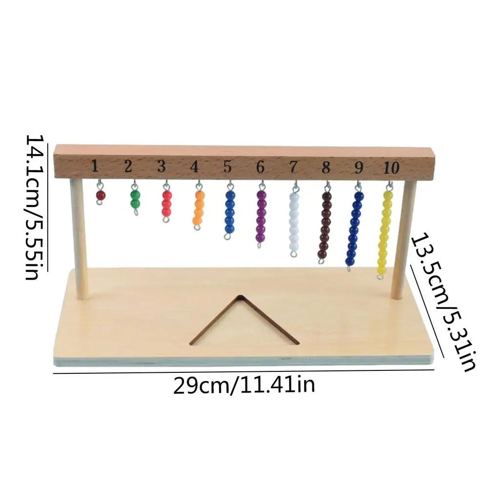 CountBeads Montessori Perlen-Treppe – Zählen & Rechnen – Ab 3 Jahren
