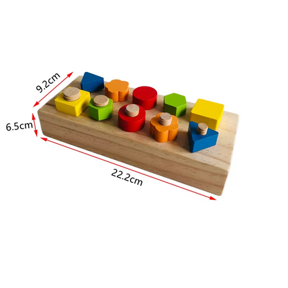 BoltBuddy Montessori Schraubbrett – Motorikspielzeug – Ab 4 Jahren