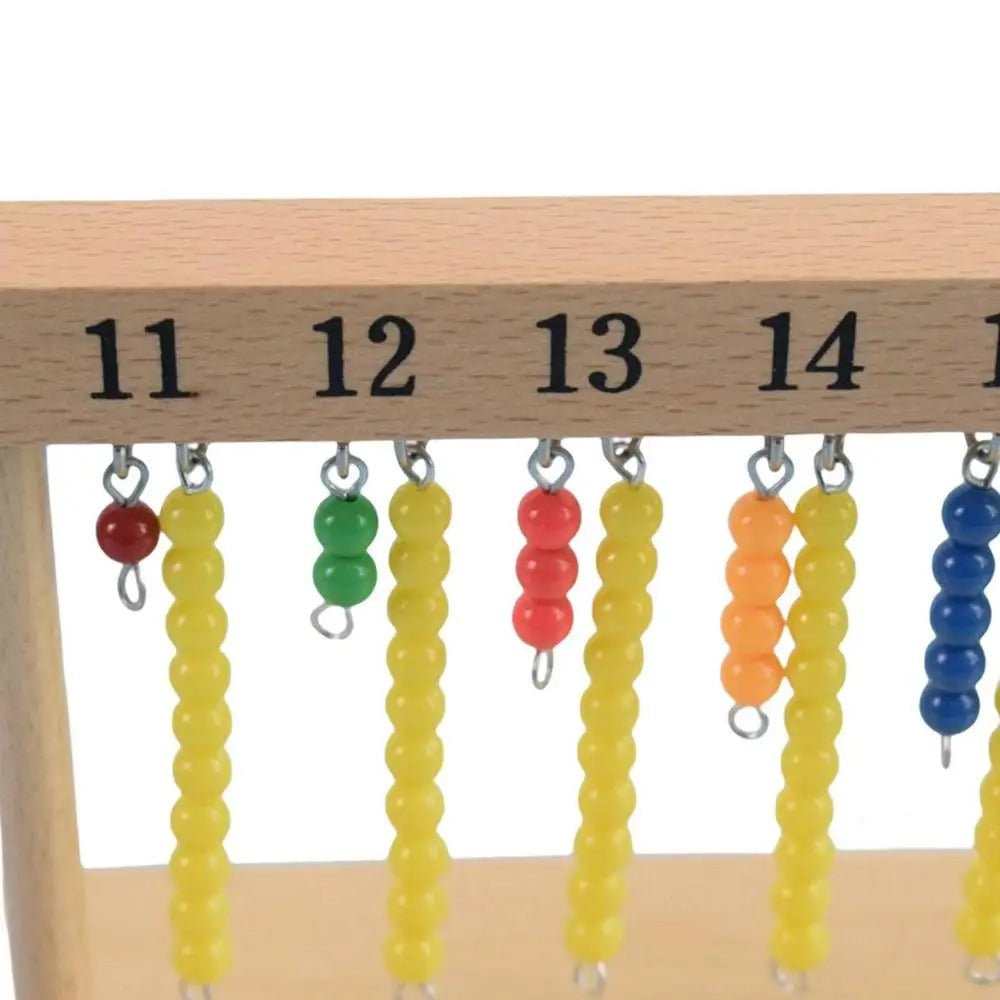 CountBeads Montessori Perlen-Treppe – Zählen & Rechnen – Ab 3 Jahren