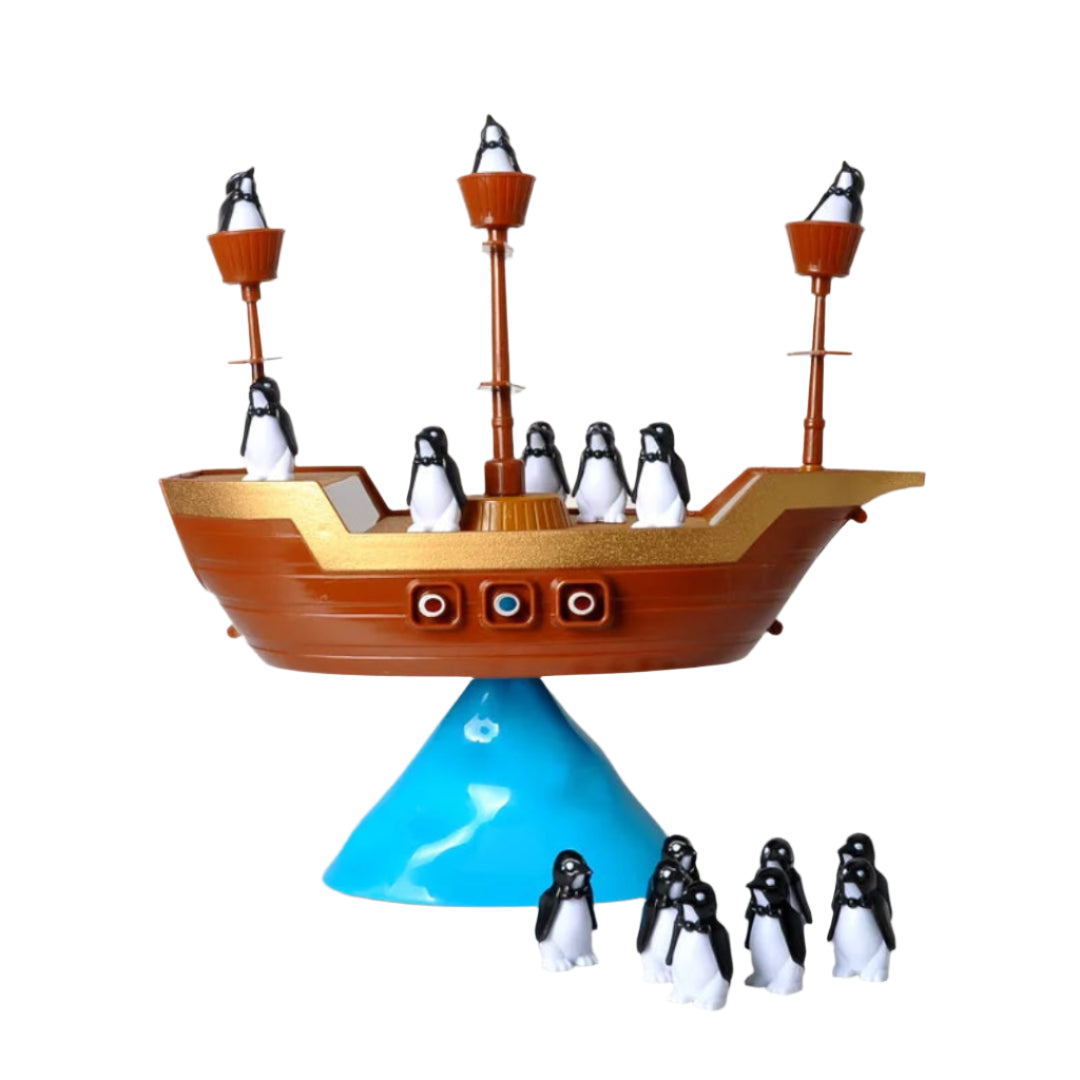 CaptainSteady - Pinguinblock und Kindergarten-Brettspiel