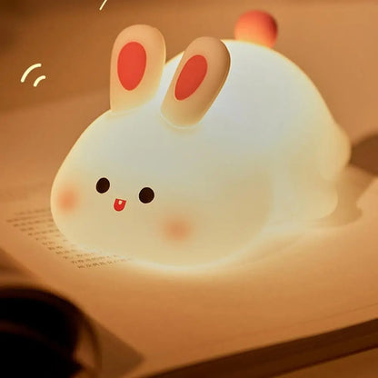 BunnyGlow - Kindersicheres Babyzimmer-Nachtlicht Kaninchen