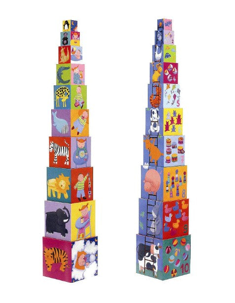 ClimbBlox – Dschungel-Abenteuer Stapelblöcke für Kinder ab 12 Monaten – Entwickelt Gleichgewicht und Koordination