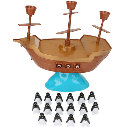 CaptainSteady - Pinguinblock und Kindergarten-Brettspiel