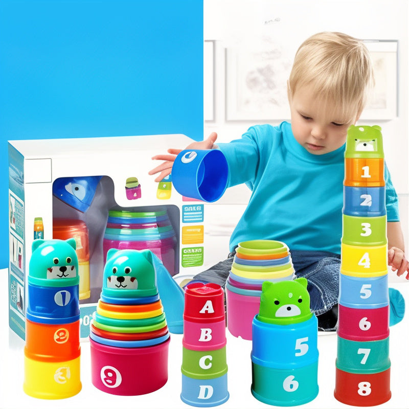 StackNLearn- Bunte Stapelbecher