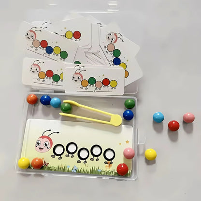 ColorCater™ – Holzperlen-Spielzeug für Kinder ab 3+ – Fördert Feinmotorik