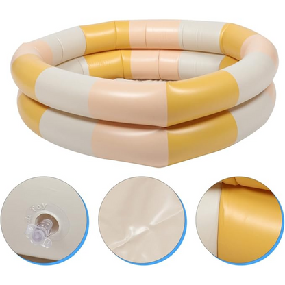 WadeWave - Aufblasbarer PVC-Baby-Pool für Kleinkinder ab 2 Jahren - Wasserspiel im Freien, abgerundetes Design