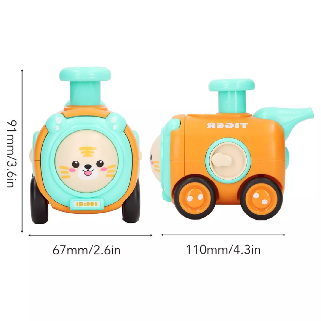 WhimsyWheels™ - Interaktives Tier-Zug-Spielzeug für Kinder ab 2 Jahren - Pfeifen, Wechseln & Erforschen