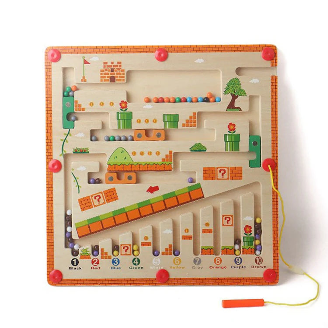 MazeMaster- Montessori Zahlen- und Farbenlabyrinth