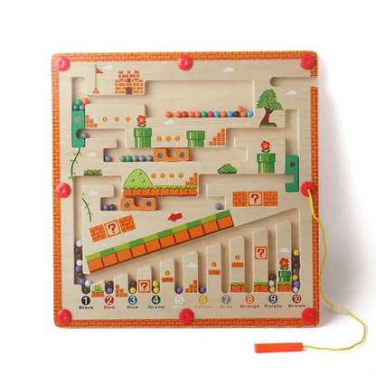 MazeMaster- Montessori Zahlen- und Farbenlabyrinth