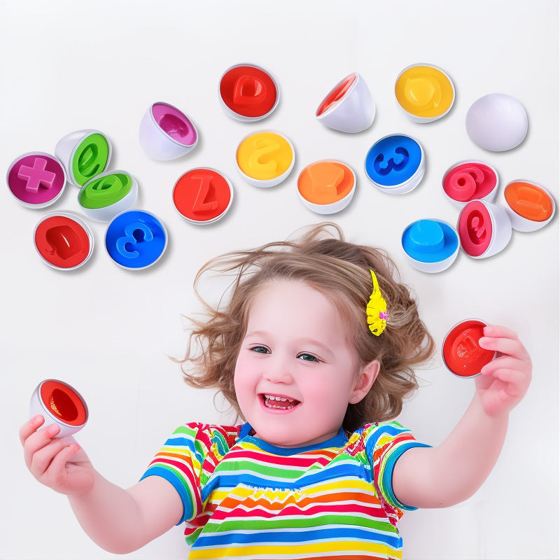 GeoEggs- Bunte geometrische Eier zum Aufbau von Fähigkeiten