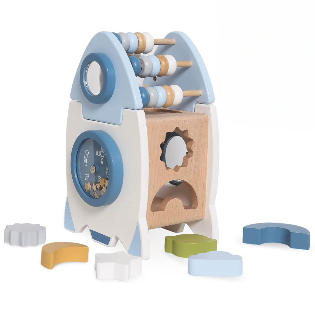 AstroMagnet - Blokken Bouwraket Spielzeug